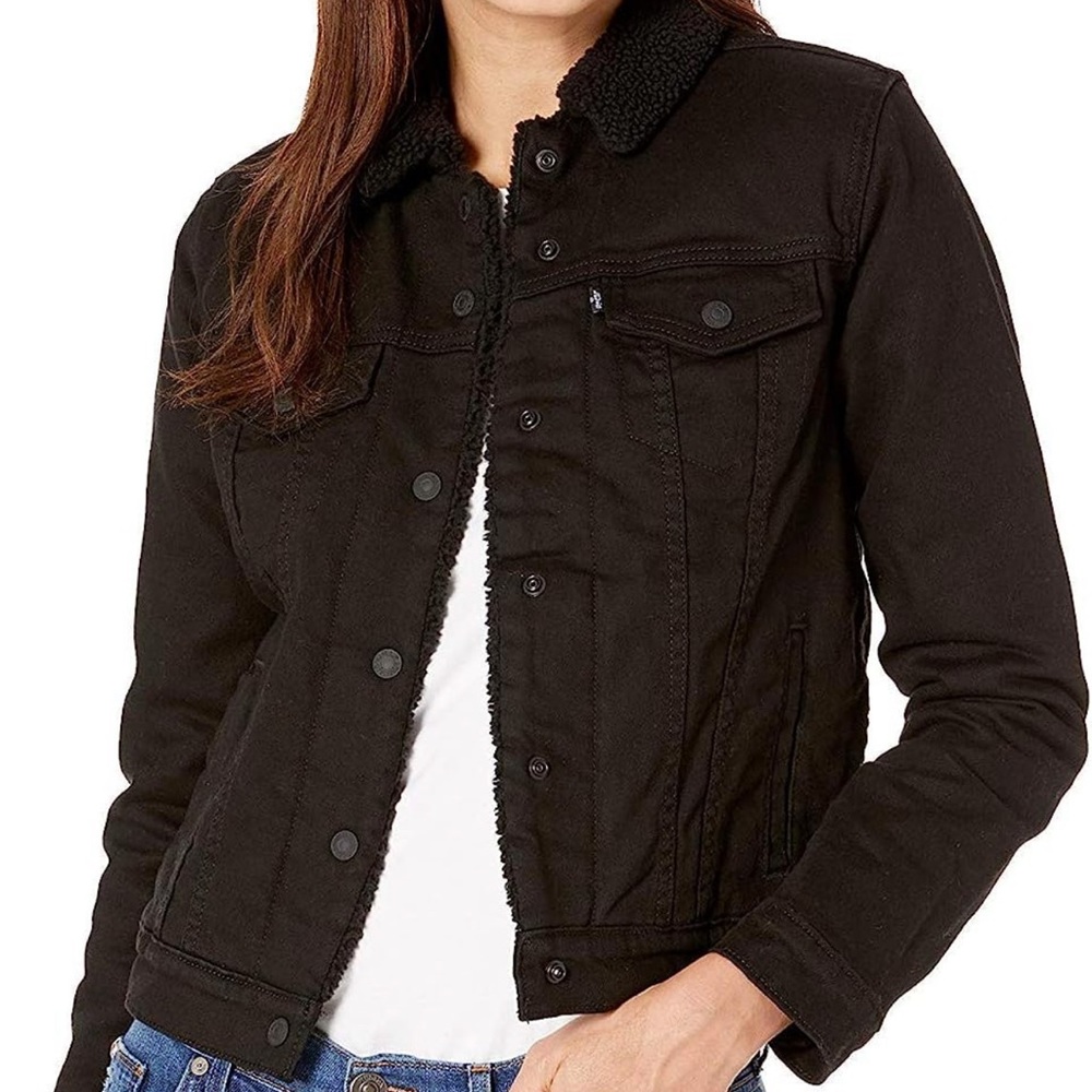 Lk New Levi's Women's Original Sherpa Trucker Jackets Size XL